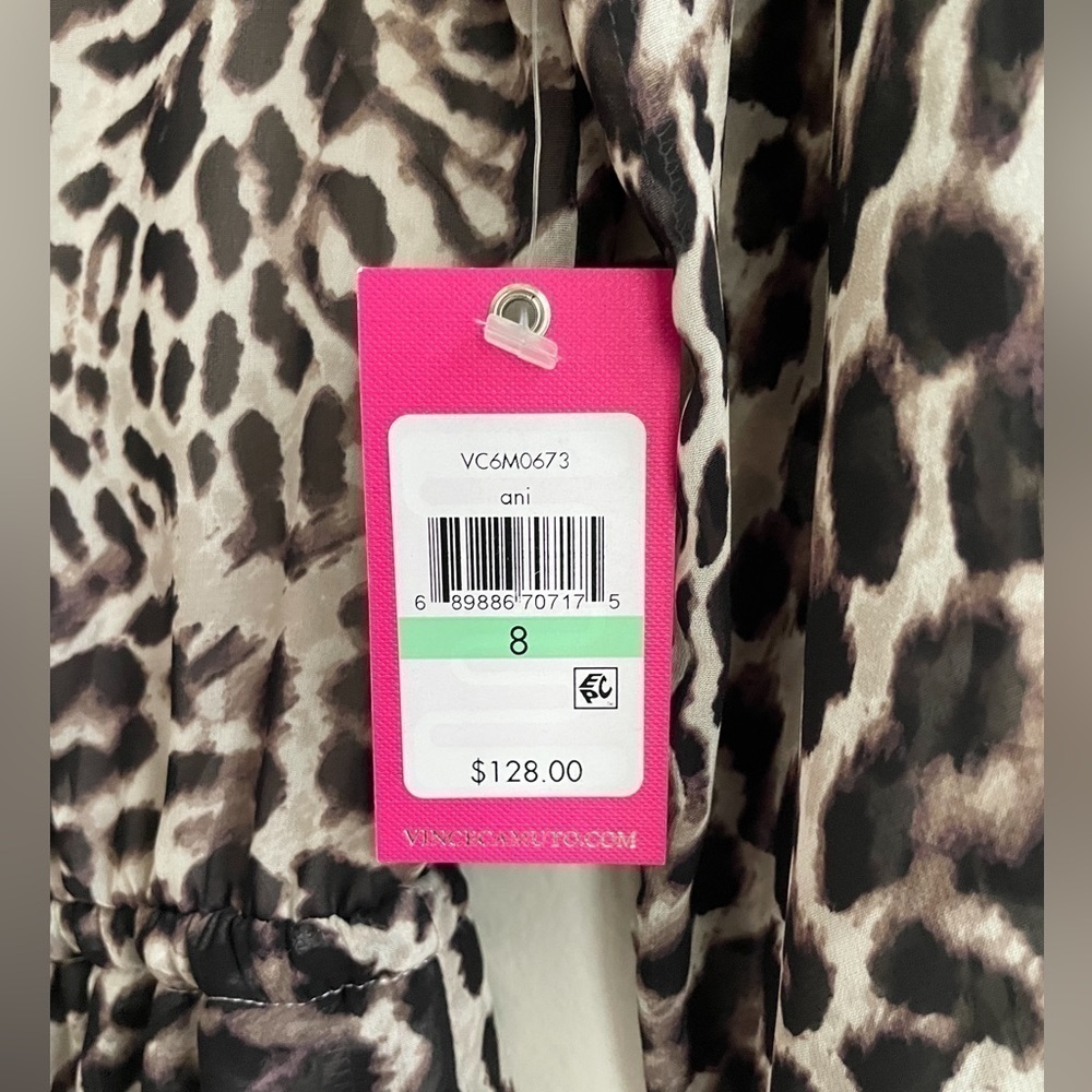 NWT Vince Camuto Leopard Print Dress Size 8 - Picture 3 of 6